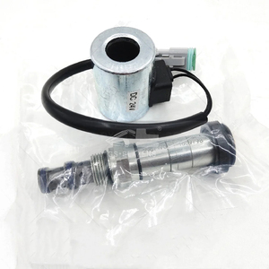 Suku cadang ekskavator untuk Xcmg Xe60 80 135 150 200 215 230 Pilot kunci pengaman gulungan katup Solenoid kumparan katup Solenoid - Product Image 1
