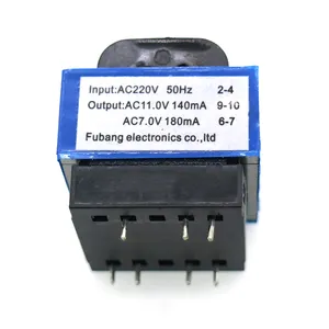 Transformador para horno microondas, CA de 220V a 11V/7V, 140mA/180mA, 7 pines, piezas para horno microondas