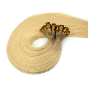 12a grado doppio disegnato a mano legato trama estensione dei capelli prezzo di fabbrica all'ingrosso ombre colore legato a mano estensioni di trama slavo - Product Image 6