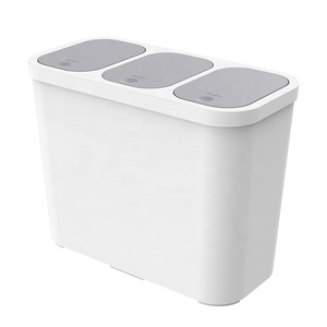BROFLY 2020 New Sorting Garbage Bin With 3 Compartments Plastic Trash Can