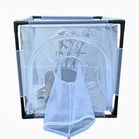 Cage de terrarium pliable pour insectes et reptiles de haute qualité 60x60x60cm, cage portable pour l'élevage d'insectes et d'oiseaux, habitat pour papillons