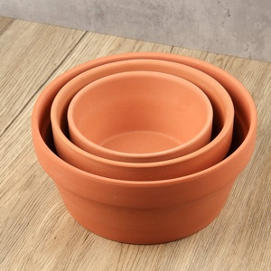 Vente d'usine Pots de fleurs en terre cuite minimalistes avec trou de drainage pour plantes succulentes et cactus, utilisation intérieure et extérieure, suspendus ou au sol - Product Image 5