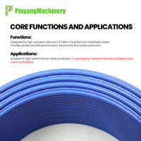 Extrudeuse de câbles PTFE haute précision, économe en énergie, pour l'isolation de fils, équipement de fabrication de revêtements de fils ultra-fins FEP PFA