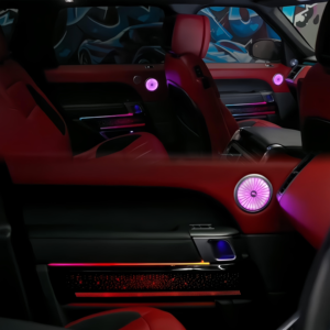 SJC 64 Couleurs Lumière Ambiante pour Voiture <span class=keywords><strong>Land</strong></span> <span class=keywords><strong>Rover</strong></span> Range <span class=keywords><strong>Rover</strong></span> <span class=keywords><strong>Sport</strong></span> 2014-2022, Éclairage LED Auto, Accessoires de Couverture de Haut-parleur pour Amélioration - Product Image 3