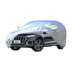 Housse de voiture en polyester résistante aux UV - Ajustement universel pour les véhicules Fiat, imperméable, protection UV IR à 90%, matériau durable, utilisation en extérieur - Product Image 2