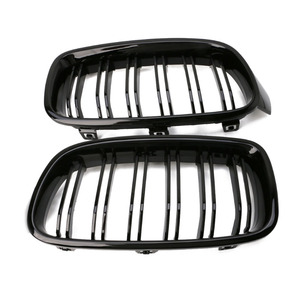 Rejilla Delantera de Fibra ABS en Negro Brillante para F30 F35 2012-2019, Piezas Modificables, Rejillas Centrales de Malla - Product Image 1