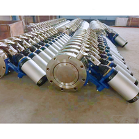 Vannes papillon pneumatiques haute pression en acier inoxydable 304 DN20-DN300 pour machine de moulage de formes EPS, eau haute température