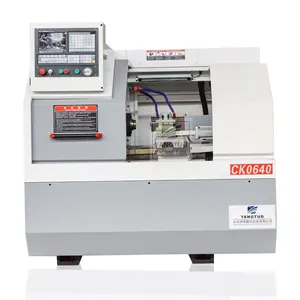 Máquina de torno cnc de cama plana de alta calidad, mini Torno cnc ck0640, hecho en china