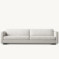 Mobilier d'intérieur moderne européen de style élégant et confortable banc et canapé à accoudoirs minces