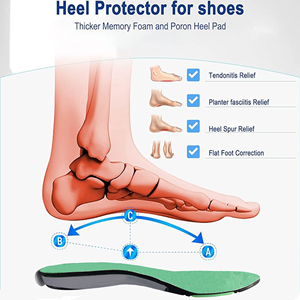 Plantillas <span class=keywords><strong>Deportivas</strong></span> <span class=keywords><strong>Crivit</strong></span> de PU y Espuma Viscoelástica de Longitud Completa, Plantillas para Zapatos con Soporte de Arco Cómodo y Cálido - Product Image 4