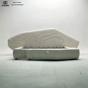 Nuovo <span class=keywords><strong>Letto</strong></span> Matrimoniale di Lusso 2026 in Pelle di Alta Qualità, Design Italiano Classico, con Ampio Schermo, Semplice, <span class=keywords><strong>per</strong></span> Villa e Camera da <span class=keywords><strong>Letto</strong></span> - Product Image 4