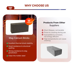 मध्यम अपवर्तक मैग्नेसाइट-डोलोमाइट ईंट/मैगनेशिया-कैल्शियम ईंट/मैगनेशिया-कैल्शियम ईंट/मैग्नेशिया-कैल्शियम ईंट - Product Image 2