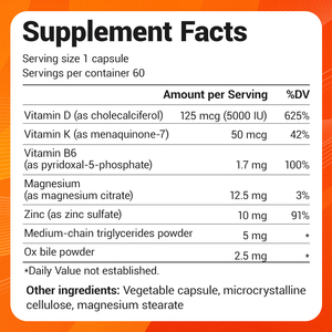 Greenpie OEM Private Label Vitamine <span class=keywords><strong>D3</strong></span> K2 <span class=keywords><strong>10000</strong></span> IE Ondersteuning voor botten, hart en immuunsysteem Voedingssupplement <span class=keywords><strong>D3</strong></span> K2 Capsules - Product Image 3