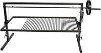 Barbecue argentin Santa Maria de luxe, très demandé, réglable en hauteur, pour le camping, en acier inoxydable avec revêtement en poudre, fonctionne au bois.