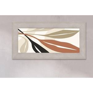 Tableau d'art tropical avec cadre Boston Beige 57x28 cm - Product Image 1