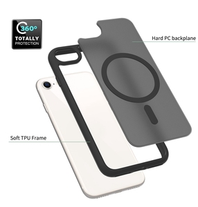 Custodia di Lusso Traslucida per Cellulare con Anello Magnetico Sensazione Pelle per <span class=keywords><strong>iPhone</strong></span> 7 / <span class=keywords><strong>8</strong></span> / <span class=keywords><strong>SE</strong></span> / SE2 / SE3 Cover Personalizzata - Product Image 6