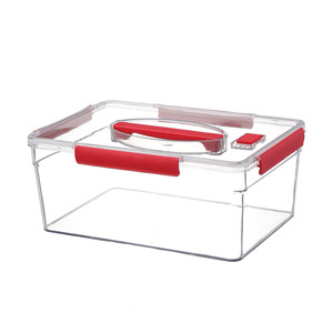 Back-to-school season, factory direct supply of high-transparency PET plastic <b>refrigerator</b> food storage <b>containers</b> with handles - Product Image 5