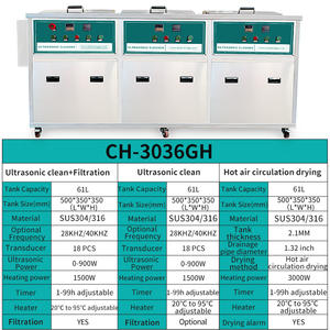 Nettoyeur à ultrasons électrique industriel <span class=keywords><strong>Multitank</strong></span> Bubbling Dpf Filtre Machine de nettoyage Système de filtrage Fonction de séchage - Product Image 5
