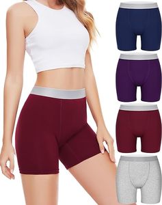 <strong>High</strong> Quality Plus Size Cotton Boyshorts <strong>Underwear</strong> <strong>High</strong> <strong>Waisted</strong> Panties Women's Boxer Briefs for Women - Product Image 1