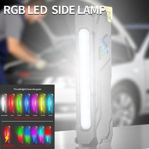 ไฟฉาย EDC เปลี่ยนสีได้แบบ RGB พร้อมคลิปแม่เหล็กชาร์จ USB แสงแรงในตัว แบตเตอรี่ 1000mAh ไฟฉาย LED สำหรับ - Product Image 4