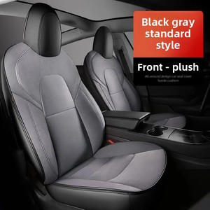 Fundas de Asiento Personalizadas para <span class=keywords><strong>Tesla</strong></span> Model 3 2019-2022, Accesorios para Coche, Fundas de Asiento Completas de 360 Grados, Fundas de Cojín de Gamuza de Alta Calidad - Product Image 4