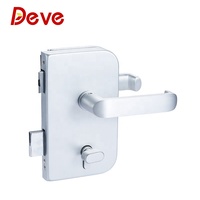 Serrure de porte en verre de poignée d'immeuble de bureaux