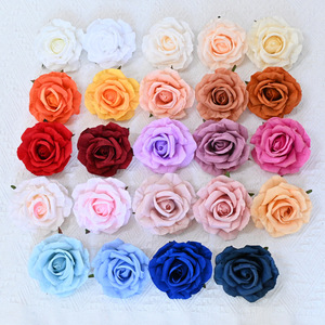11cm rose di seta artificiale fiori di nozze alla rinfusa panno decorativo rose moltiplicano i colori per la scuola posteriore della parete di nozze arco - Product Image 1