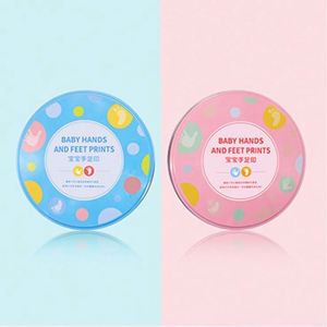 2025 Cadre photo DIY pour 3 ans et plus, avec pâte à modeler en plastique, slime, pâte à modeler pour empreintes de mains et de pieds de bébé, et slime moelleux à motifs - Product Image 2