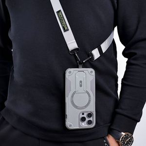 Funda para Teléfono con Correa Cruzada, Collar, Soporte Blindado de PC y TPU, Cubierta Trasera con Soporte Oculto, Diseño Magnético para <span class=keywords><strong>iPhone</strong></span> 13 Pro Max - Product Image 2
