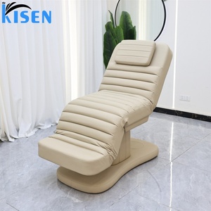 Fauteuil de beauté Kisen à dossier incurvé, 3 moteurs, électrique, personnalisable pour salon, table de tatouage réglable en promotion - Product Image 1