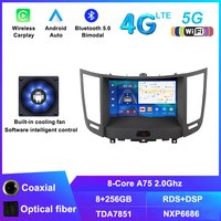 Autoradio Android 2 DIN pour Infiniti FX35 FX37 2009-2012, système multimédia de voiture, Car-play, stéréo, GPS, navigation, lecteur vidéo