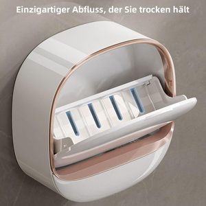 Boîte à Savon Murale Multifonctionnelle en Plastique ABS de Haute Qualité pour Salon – Modèle Tendance Sans Perçage pour Rangement – Ventes Flash Transfrontalières - Product Image 4