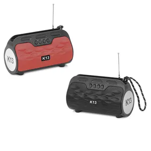 K13 Mini haut-parleur stéréo portable sans fil radio FM prenant en charge les fonctions TF/USB/TWS caisson de basses haut-parleur actif Bluetooth portable basse