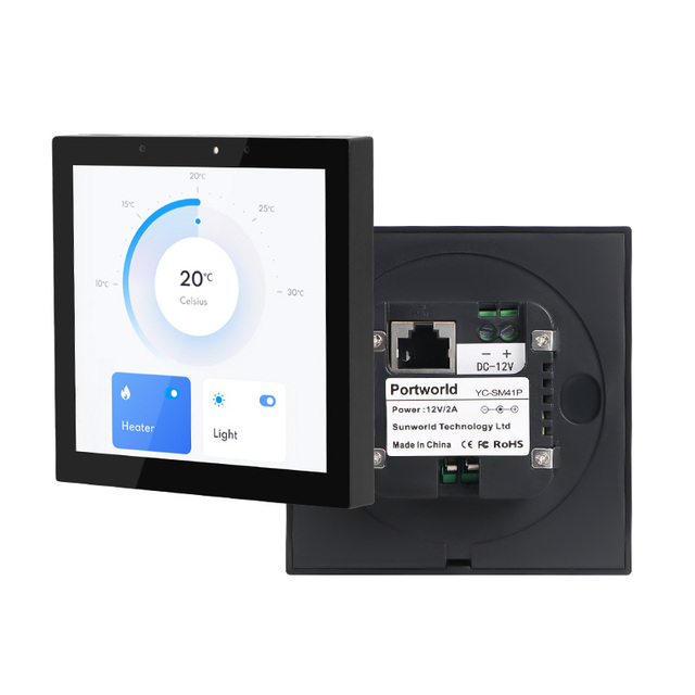 YC-SM41P 4 Inch Wall Mount Android Tablet Poe Smart Home Touch Control Panel
