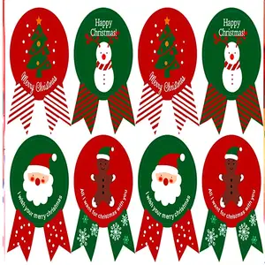Produsen grosir tempat dekorasi hadiah Natal baru tempel medali Santa Claus