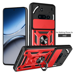 Étui magnétique pour téléphone portable avec anneau de support <span class=keywords><strong>coulissant</strong></span> pour objectif, compatible Nothing Phone (3a) Pro/Nothing Phone (3a)/Nothing CMF Phone 1 - Product Image 3
