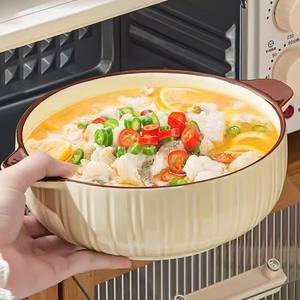 Bol <span class=keywords><strong>à</strong></span> soupe en céramique au design classique pour chou fermenté, poisson, ramen, grand <span class=keywords><strong>pot</strong></span>, usage domestique, marque Mao Xuewang - Product Image 5