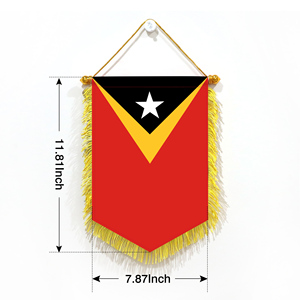 Wholesale 20x30cm Mini Pennant Car Flags East Timor Wall Decor Digital Printing <b>Small</b> Ornaments Hanging Display Accessories - Product Image 2