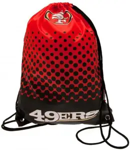 High Quality custom San Francisco 49ers Drawstring Makeup Backpack Bag Sport Gym Backpack