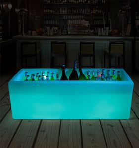 Comercial al aire libre Night <span class=keywords><strong>Club</strong></span> Glow portátil moderno Night <span class=keywords><strong>Club</strong></span> bar muebles acuario agua burbuja pared LED acrílico bar mostrador - Product Image 6