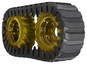 Ban Karet Skid Steer Merek YIKANG Baru untuk 863 943 953 Mustang 2066 2070 2074 2076 Pemuat Ban Bersertifikat ISO9001 - Product Image 1