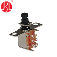 Bouton-poussoir momentané PS-22F26 DPDT à fixation par vis, bornes à œillet, 1NO1NC, protection IP67, durée de vie mécanique de 100 000 cycles pour panneau de commande