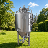Cuve de Fermentation Unitank Tonsen 100L-2000L+ SUS304/SUS316L Chauffage Électrique/Vapeur/Foyer Direct pour Brasserie