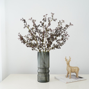 Branches d'eucalyptus artificielles violettes, rouges et vert foncé, 30 cm à 100 cm, décoration intérieure, accessoires d'extérieur, haute simulation, PVC plastique - Product Image 2