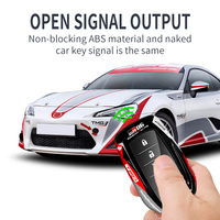 Étui de protection personnalisé en ABS et métal pour clé de voiture de course, compatible avec Toyota Camry Yaris, avec porte-clés télécommande BTCKA