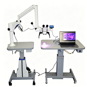 Microscopio Chirurgico Dentale ENT con Lente Multi-Obiettivo, Microscopio Operatorio LED Binoculare Regolabile per Dentisti e Otorinolaringoiatri - Product Image 3