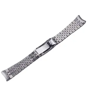 <span class=keywords><strong>Bracelet</strong></span> de montre de luxe réglable de 20 mm pour <span class=keywords><strong>Seiko</strong></span> Monster Penguin SBDY115 SRPE09 SRPD25, <span class=keywords><strong>bracelet</strong></span> en acier massif incurvé de type <span class=keywords><strong>Jubilee</strong></span> - Product Image 2