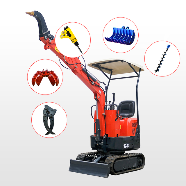CHINA SHANDING SD12-8 Mini Excavator Digging Machine for Sale New Excavator Price 0 8 Ton 1 Ton 1.6 Ton 2 Ton 3 Ton Quick Attach