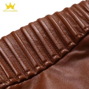 Blouson de moto en cuir PU fin pour <span class=keywords><strong>homme</strong></span>, col montant, rayé, double fermeture éclair, <span class=keywords><strong>grande</strong></span> <span class=keywords><strong>taille</strong></span>, décontracté, printemps-automne - Product Image 5