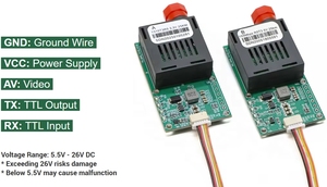 Module optique à fibre optique multi-interface <span class=keywords><strong>FC</strong></span> RX/TX/<span class=keywords><strong>AV</strong></span>/VCC/GND TTL pour drone avec transmission jusqu'à 100 km et débit de 155 Mbps - Product Image 4